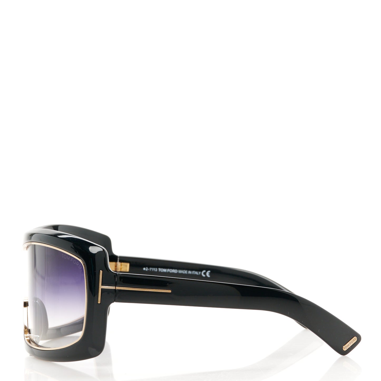 Olga Square Shield Sunglasses TF305 Black
