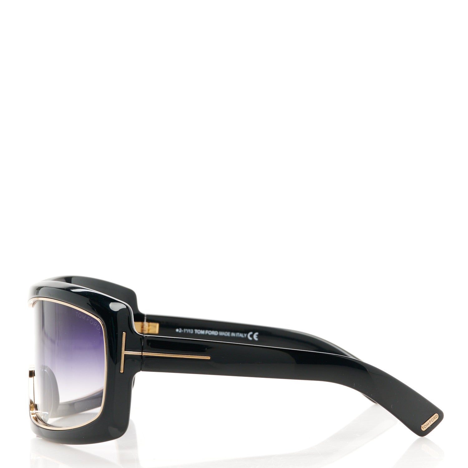 Tom Ford Olga Square Shield Sunglasses TF305 Black 3 of 8
