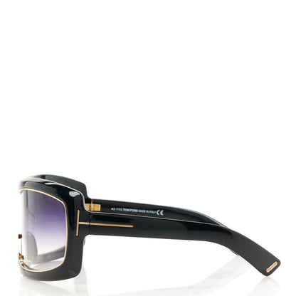 Tom Ford Olga Square Shield Sunglasses TF305 Black 3 of 8
