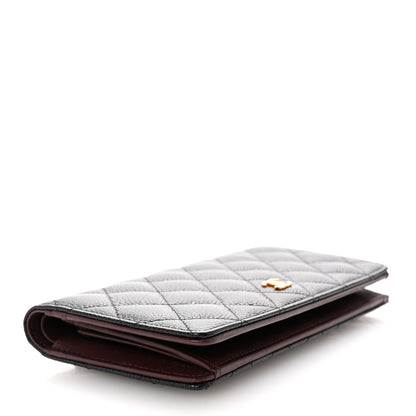 Chanel Caviar Quilted Yen Wallet Black 4 of 9
