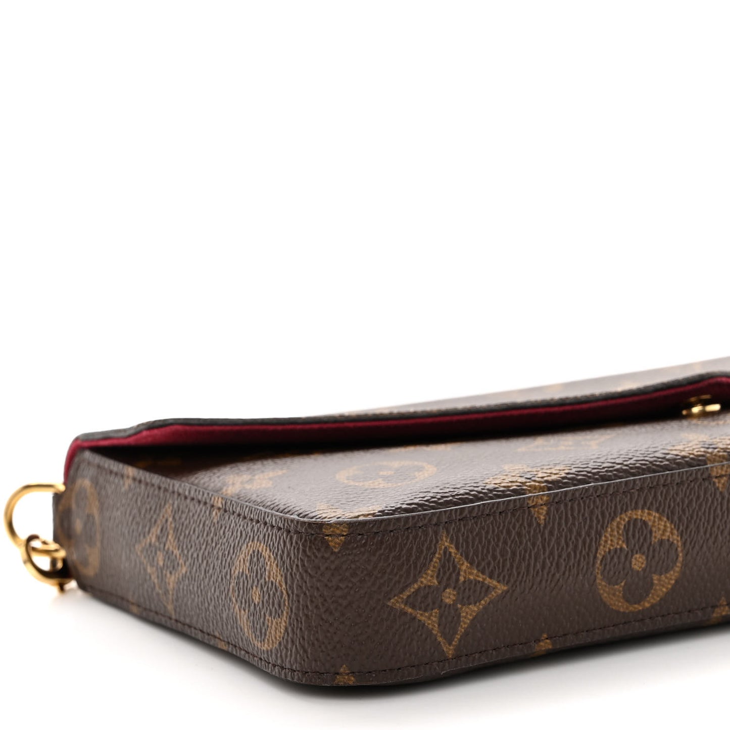 Monogram Pochette Felicie Chain Wallet Fuchsia