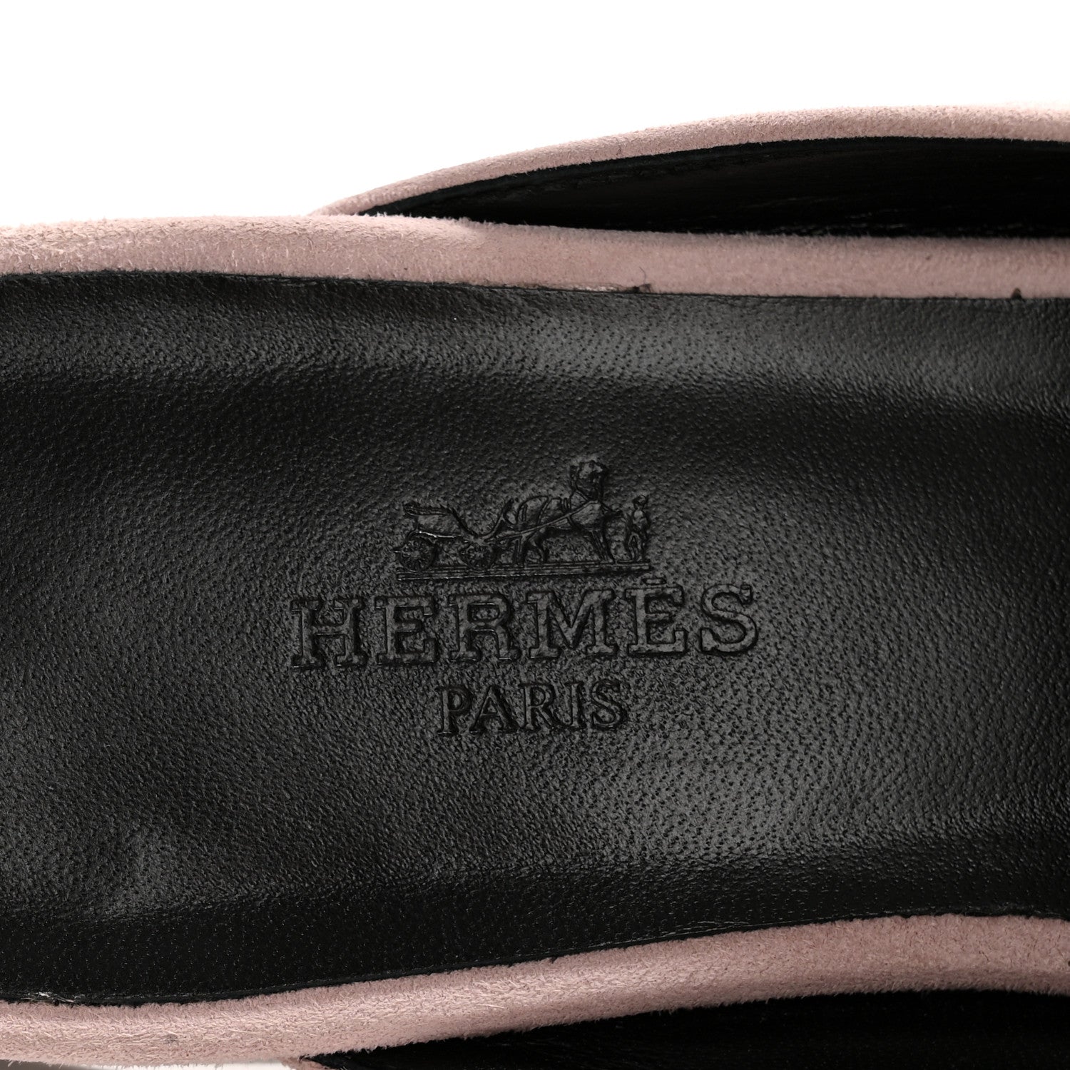 Hermes Suede Goatskin Oz Mules 35.5 Rose Porcelaine 8 of 11