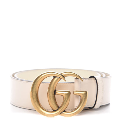 Gucci Calfskin Double G 40mm Belt 90 36 Mystic White 1 of 6