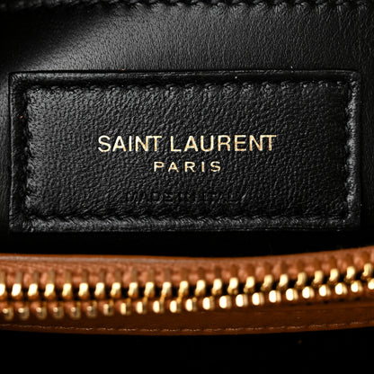 Saint Laurent Suede Matelasse Chevron Fringe Monogram Medium College Bag Brown 6 of 10