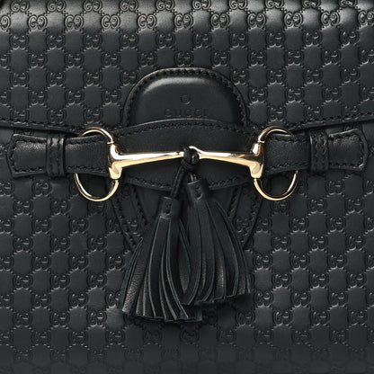 Gucci Microguccissima Medium Emily Chain Shoulder Bag Black 9 of 13