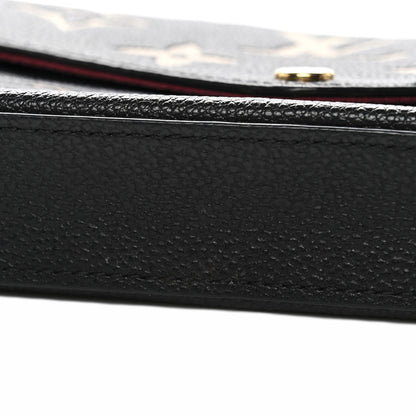 Louis Vuitton Empreinte Monogram Giant Felicie Pochette Black Beige 11 of 13