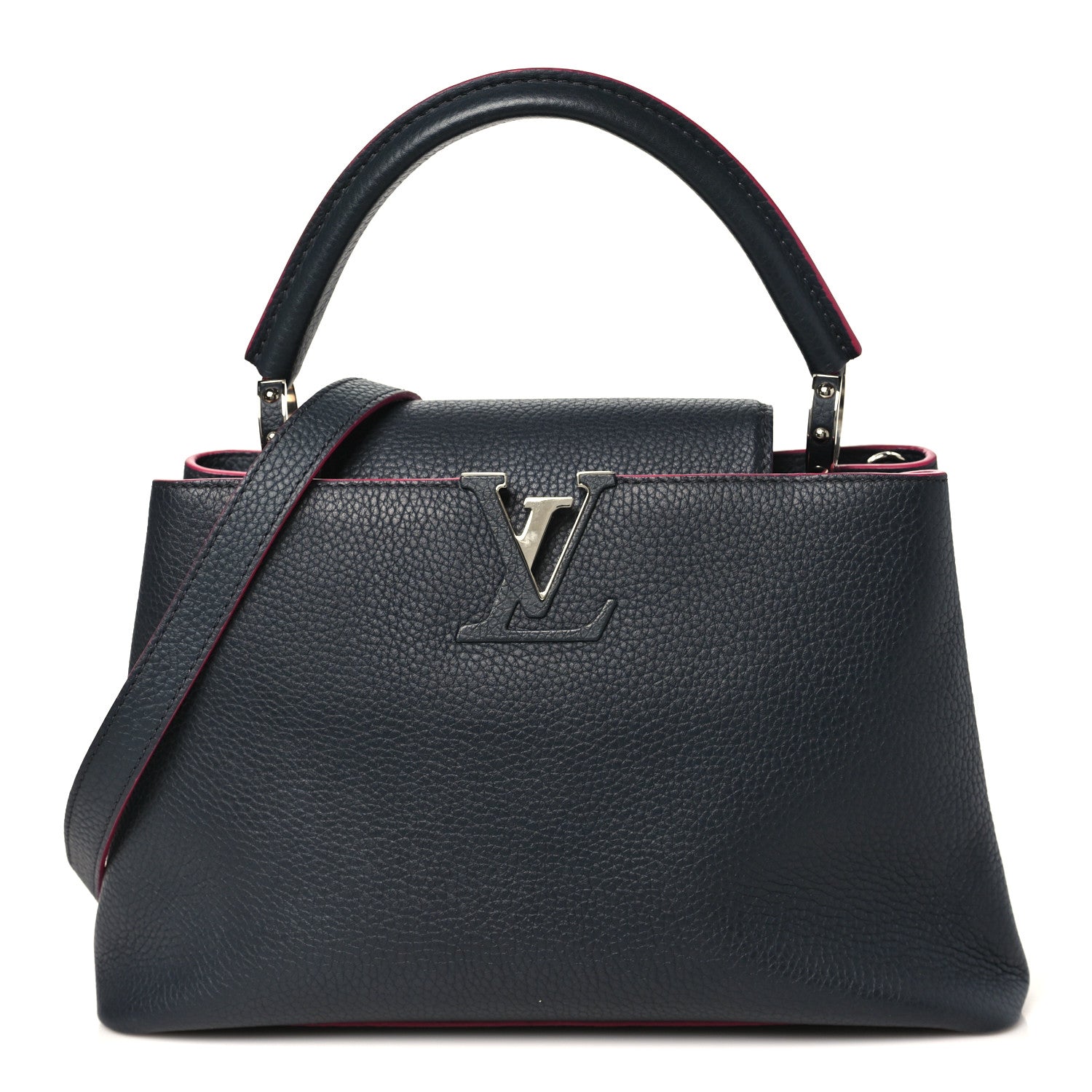 Louis Vuitton Taurillon Capucines PM Cobalt Fuchsia Cobalt Fuchsia 1 of 9