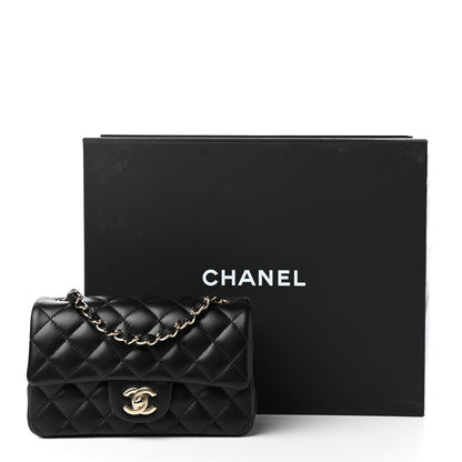 Chanel Lambskin Quilted Mini Rectangular Flap Black 11 of 11