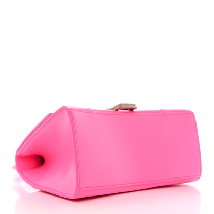 Balenciaga Shiny Box Calfskin Small Hourglass Top Handle Bag Fluo Pink 4 of 10