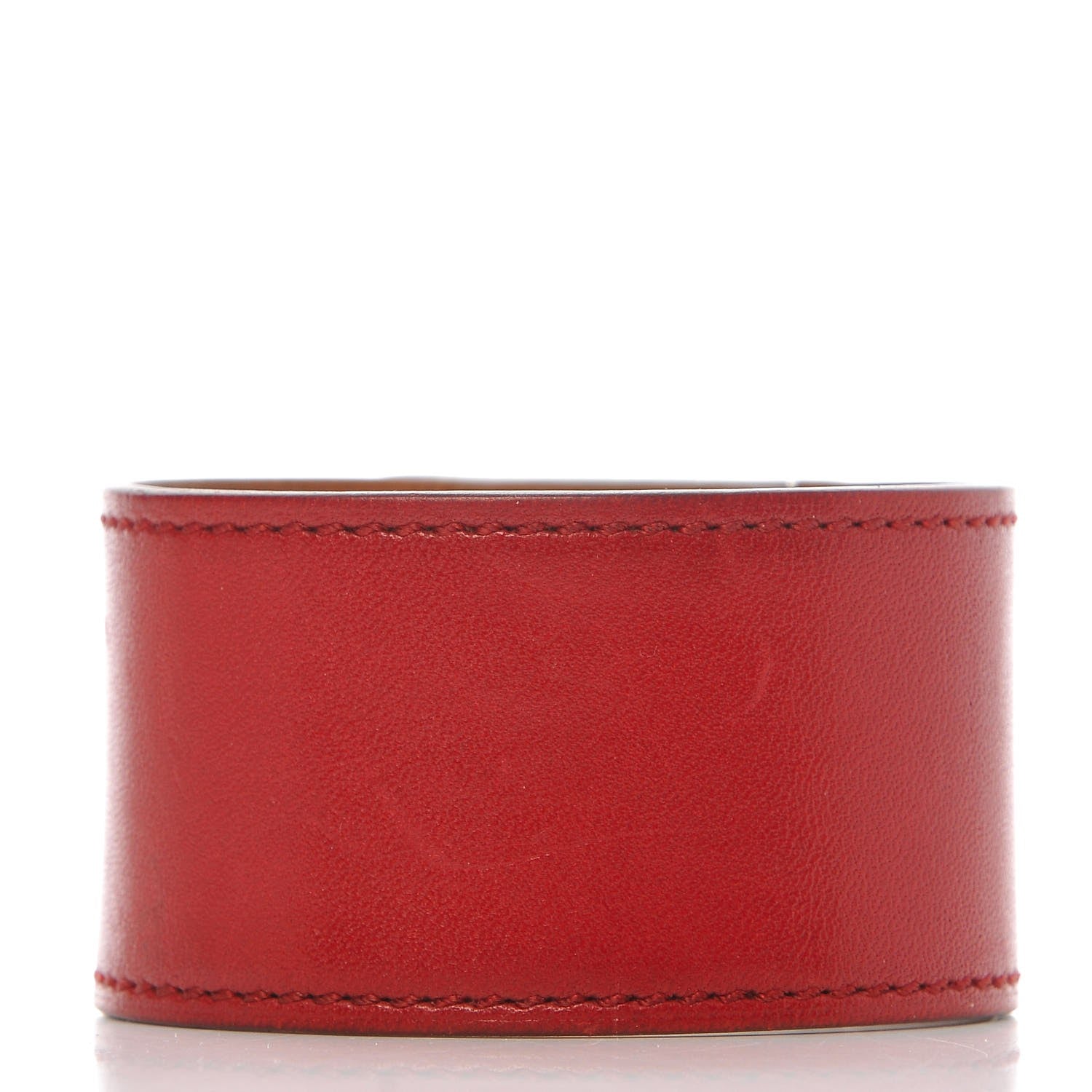 Hermes Tadelakt Kelly Dog Bracelet Rouge Vif 3 of 6