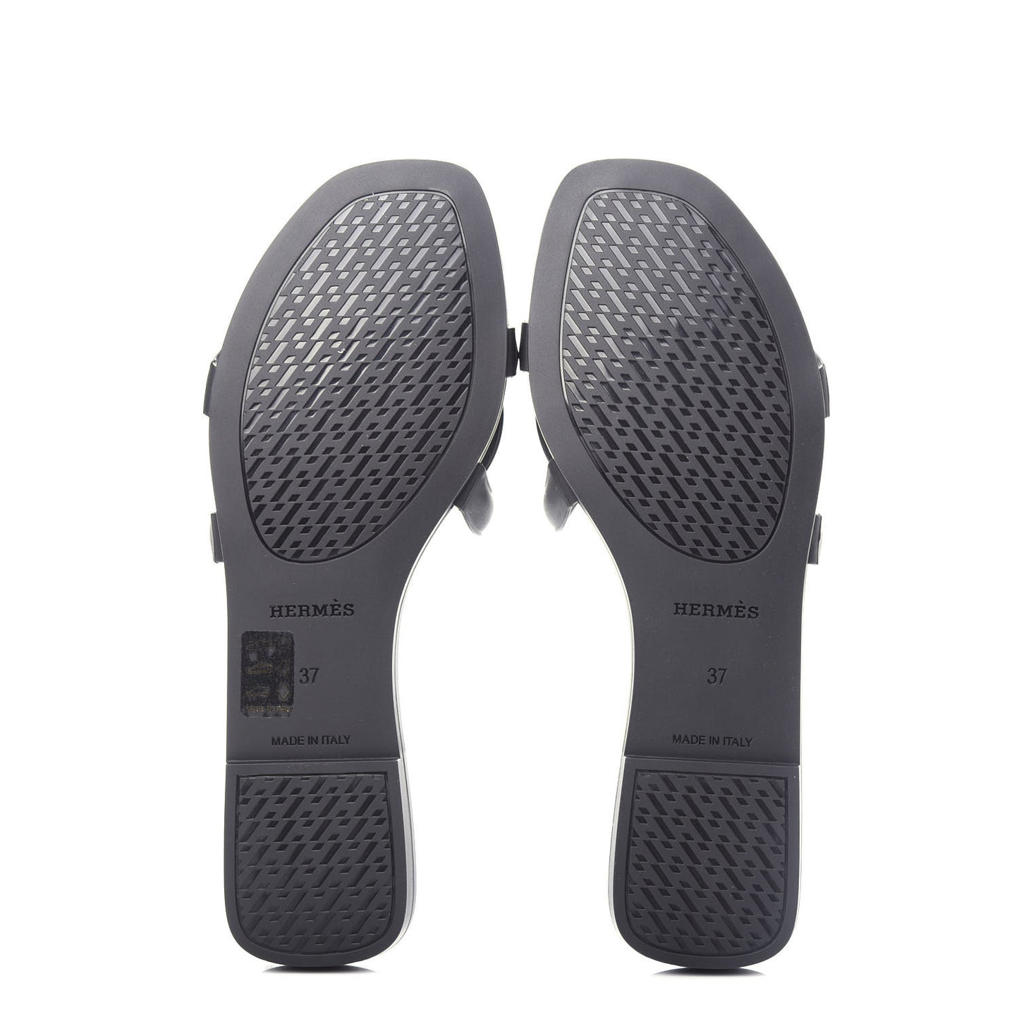 Rubber Aloha Sandals 37 Black