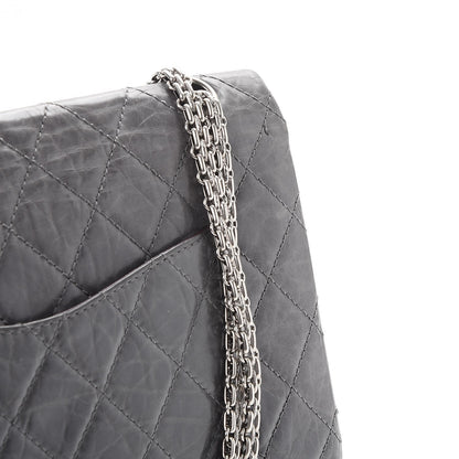 Chanel Aged Calfskin Quilted 50th Anniversary 2.55 Reissue 227 Flap Grey 15 of 17