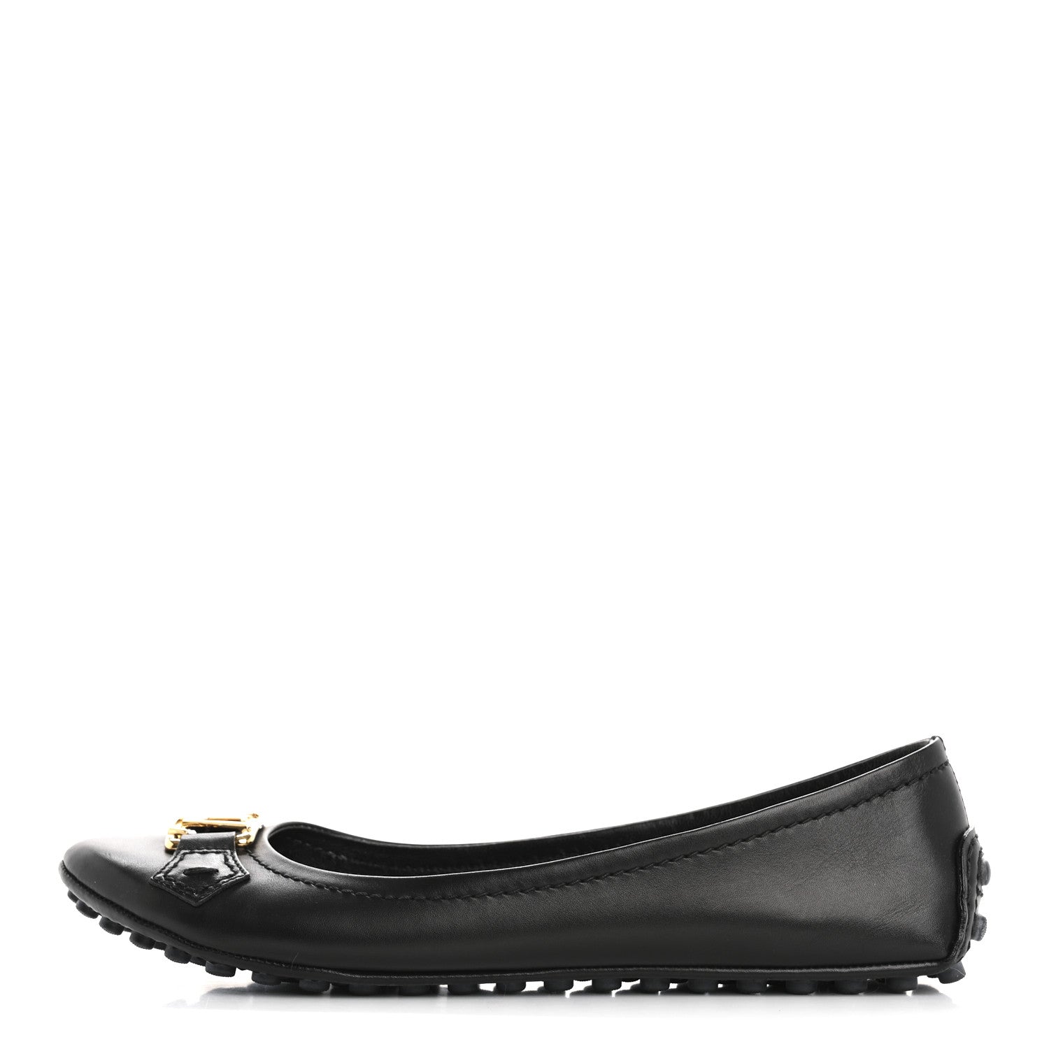 Louis Vuitton Calfskin Oxford Ballerina Flats 36.5 Black 1 of 9
