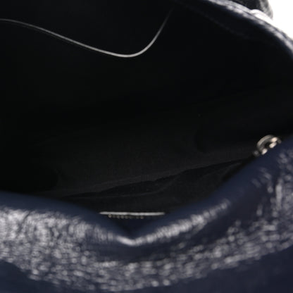 Saint Laurent Crinkled Calfskin Matelasse Monogram Medium Niki Chain Satchel Deep Marine 5 of 10