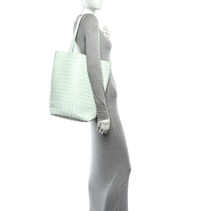 Bottega Veneta Calfskin Intrecciato Small Tote Bag Glacier 2 of 11