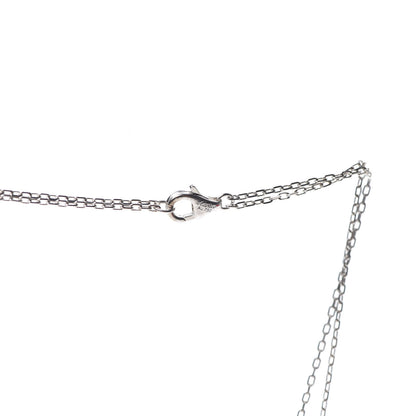 Cartier 18K White Gold 2 Diamond LOVE Necklace 4 of 7