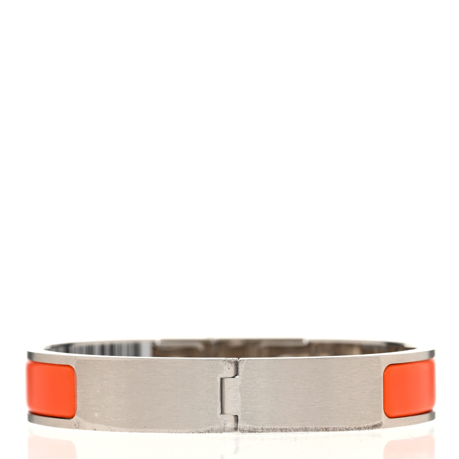 Hermes Matte Enamel Mens Kelly Bracelet T5 Orange 3 of 4