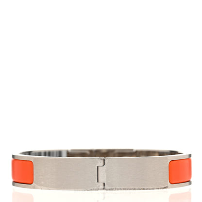 Hermes Matte Enamel Mens Kelly Bracelet T5 Orange 3 of 4