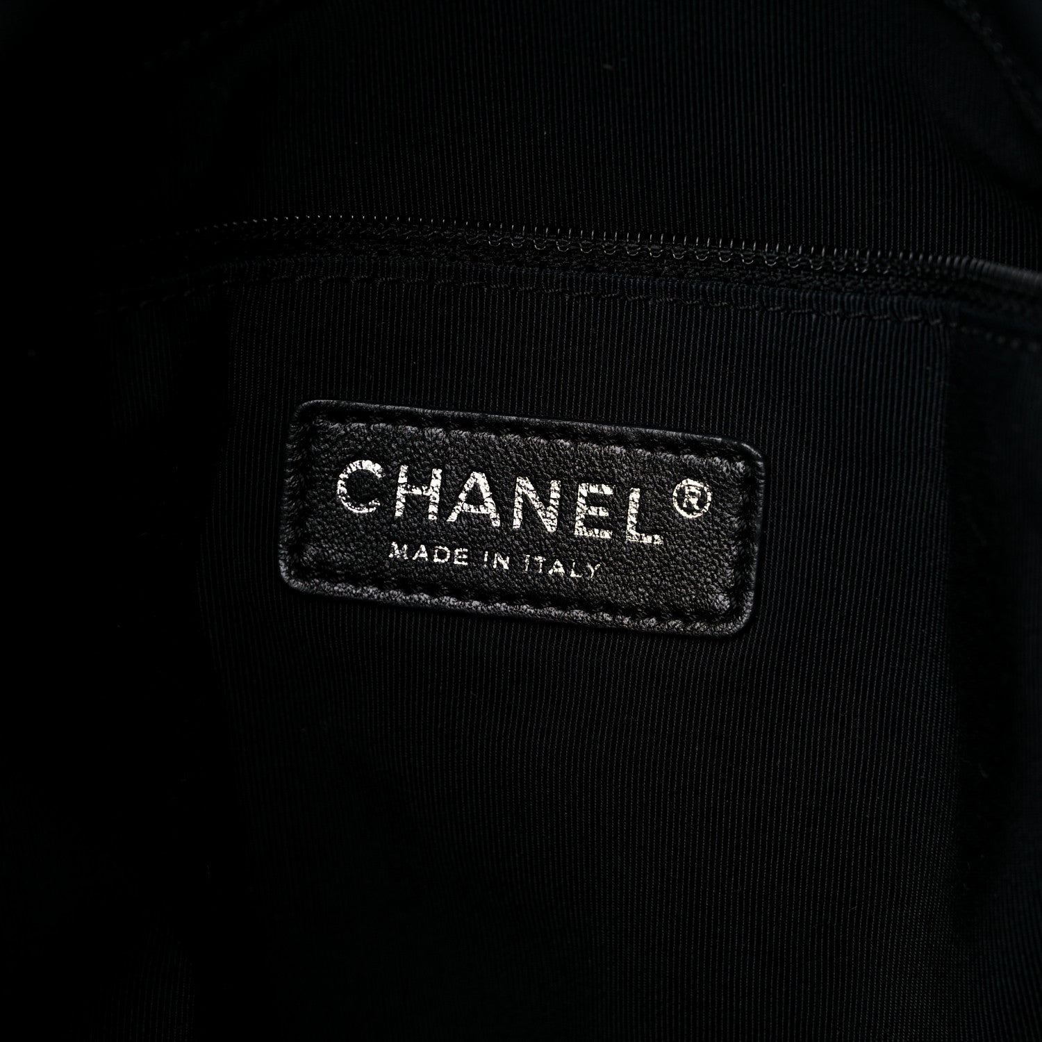 Chanel Grosgrain Denim Quilted Drawstring Tote Blue 6 of 9