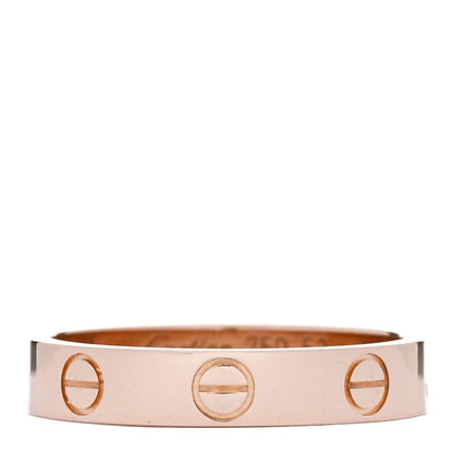 Cartier 18K Pink Gold 3.5mm LOVE Wedding Band Ring 52 6 1 of 4