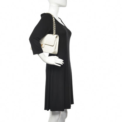 Chanel Lambskin Quilted Medium Double Flap White 2 of 21