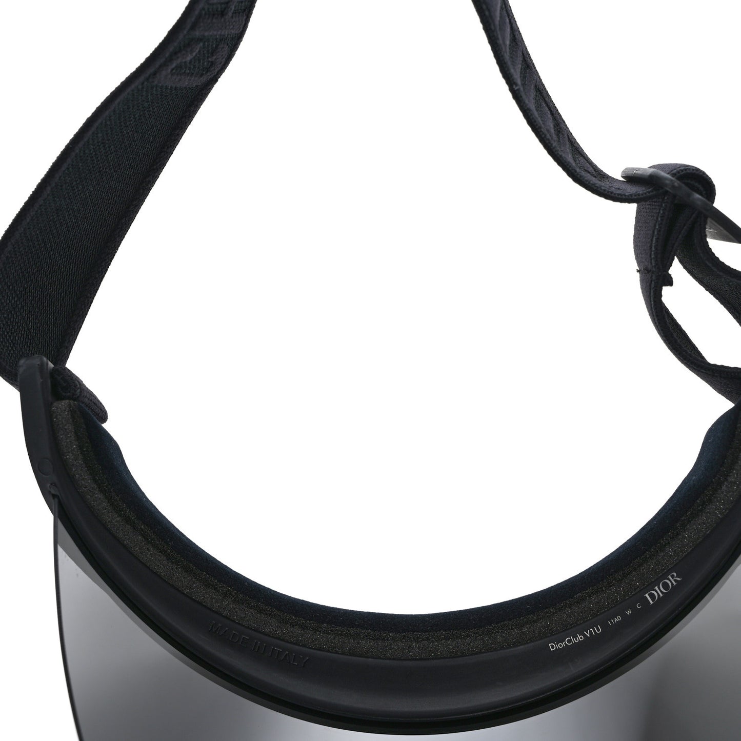 Mirrored DiorClubV1U Sun Visor Black