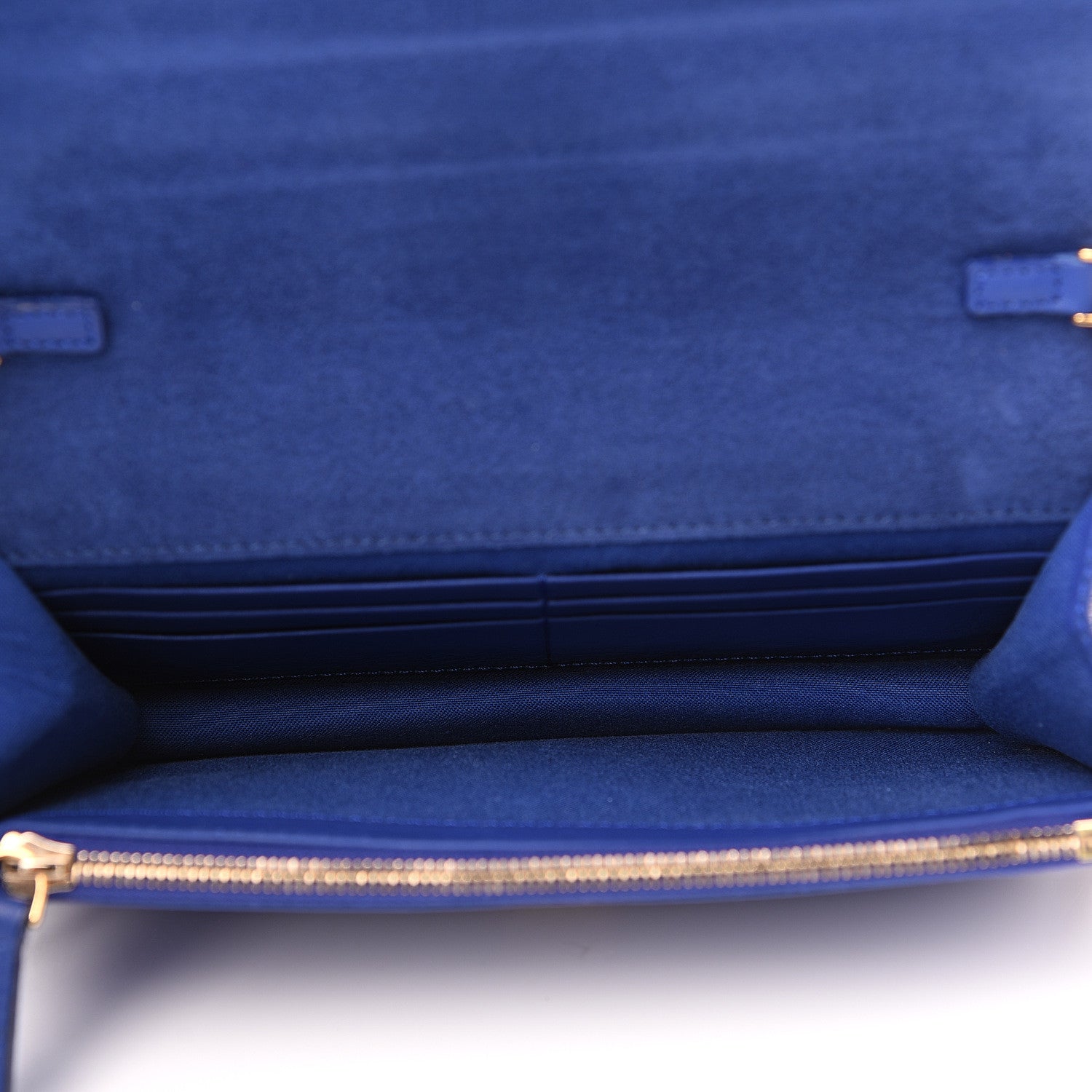 Fendi Vitello Flamingo Tube Wallet on Chain Blue Neon 4 of 9