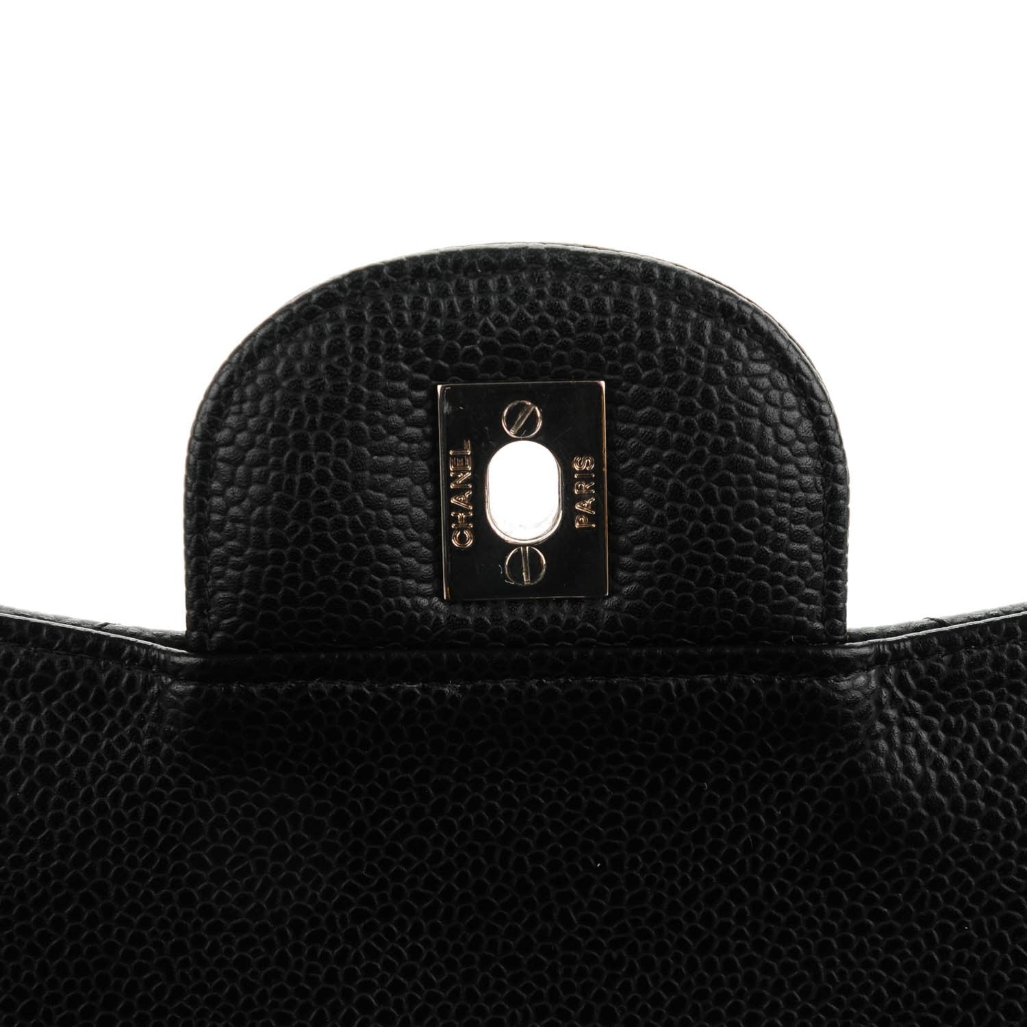 Chanel Caviar Quilted Jumbo Single Flap Black 6 of 8