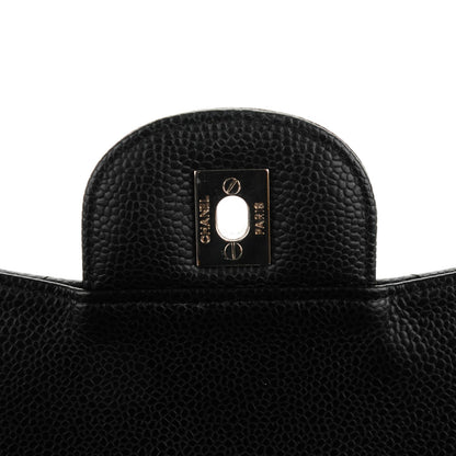 Chanel Caviar Quilted Jumbo Single Flap Black 6 of 8