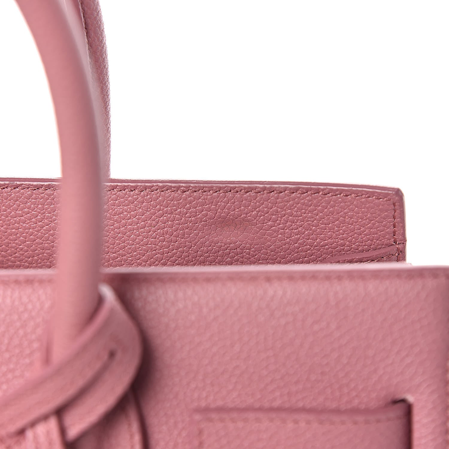 Saint Laurent Grained Calfskin Baby Sac De Jour Dark Rose 9 of 12