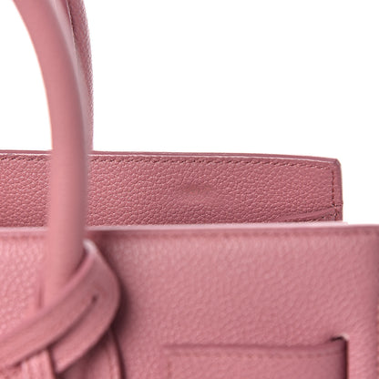 Saint Laurent Grained Calfskin Baby Sac De Jour Dark Rose 9 of 12