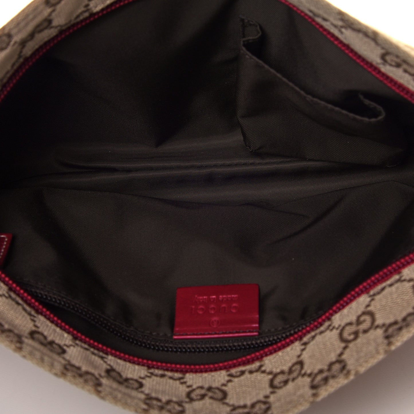 Monogram Web Small Flat Messenger Crossbody Pink Gold