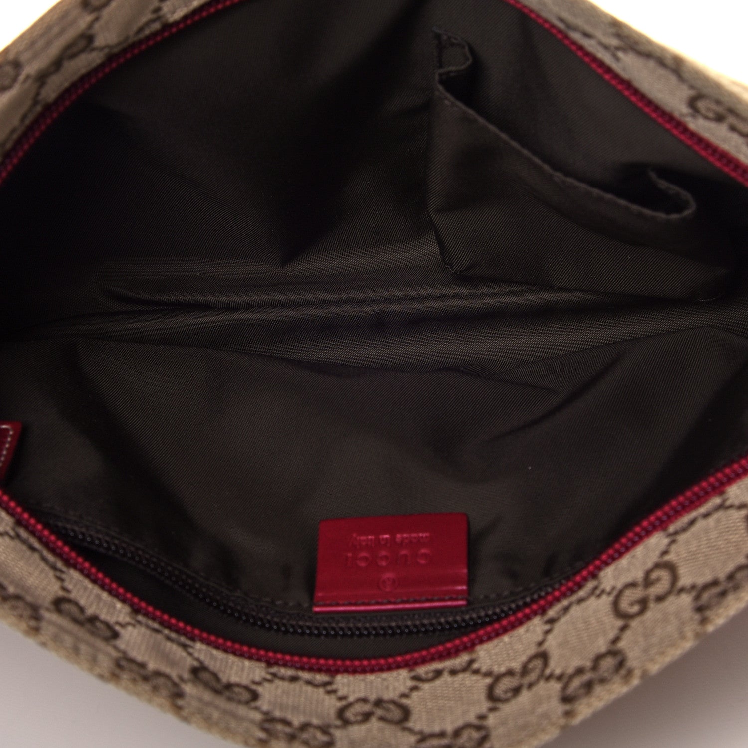 Gucci Monogram Web Small Flat Messenger Crossbody Pink Gold 4 of 4