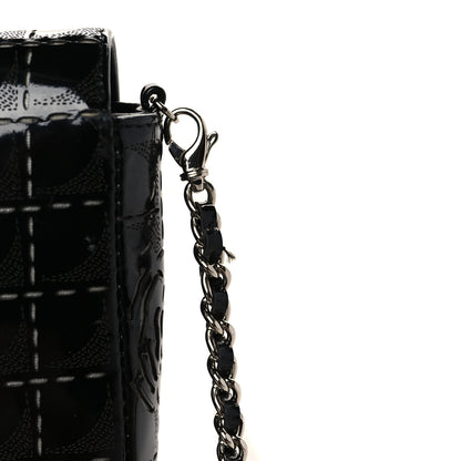 Chanel Patent Perforated Camellia East West Flap Black 11 of 11