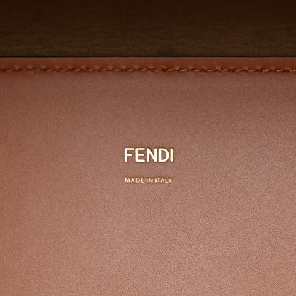 Fendi Vitello King Plexiglass Medium Fendi Sunshine Shopper Tote Cuoio 6 of 10