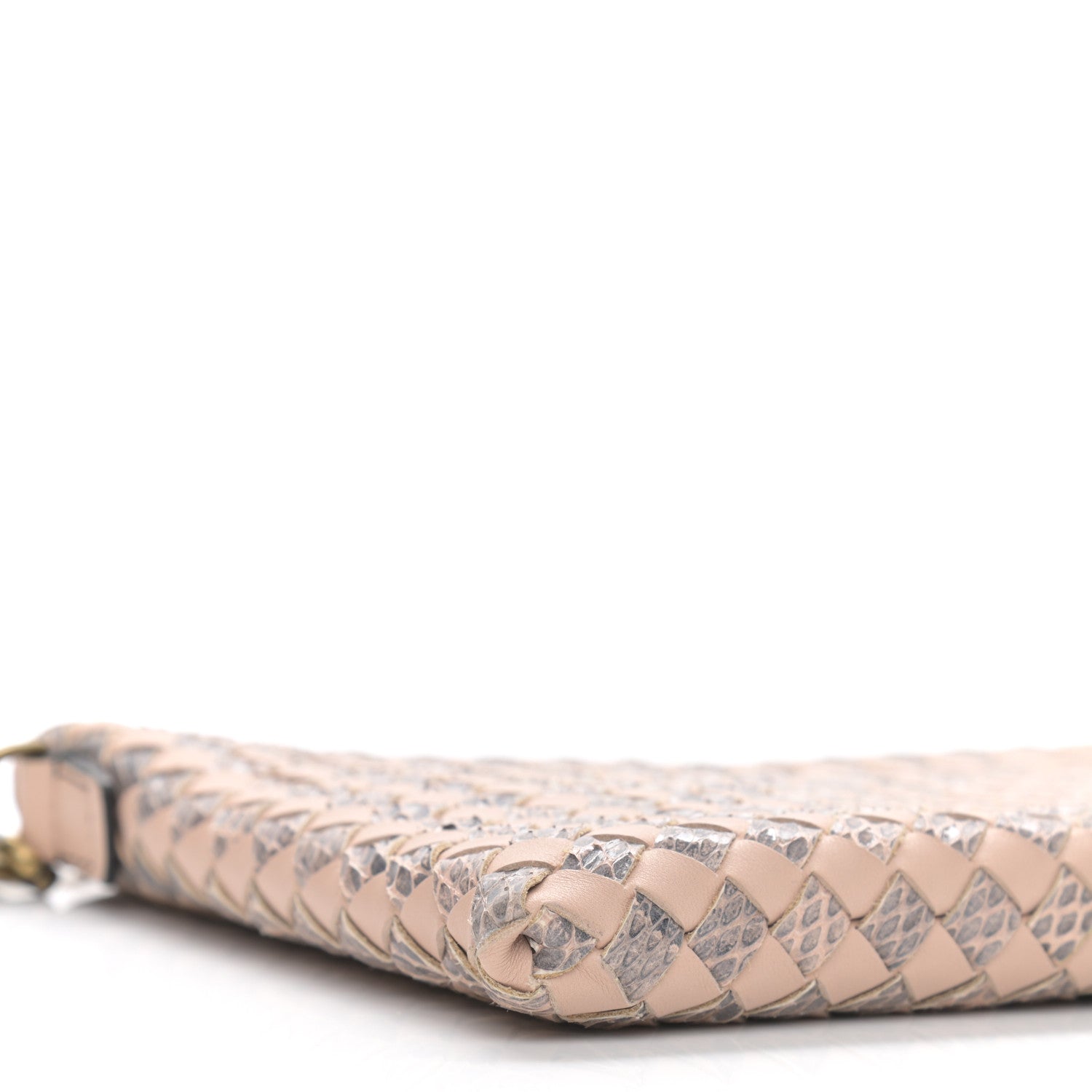 Bottega Veneta Nappa Ayers Intrecciato Biletto Chain Crossbody Flamingo 10 of 13