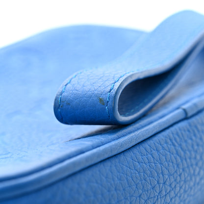 Louis Vuitton Taurillon Monogram Pochette Volga Blue 9 of 11