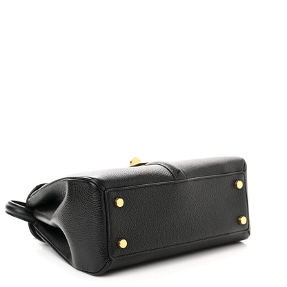 Celine Grained Calfskin Small 16 Top Handle Bag Black 4 of 12