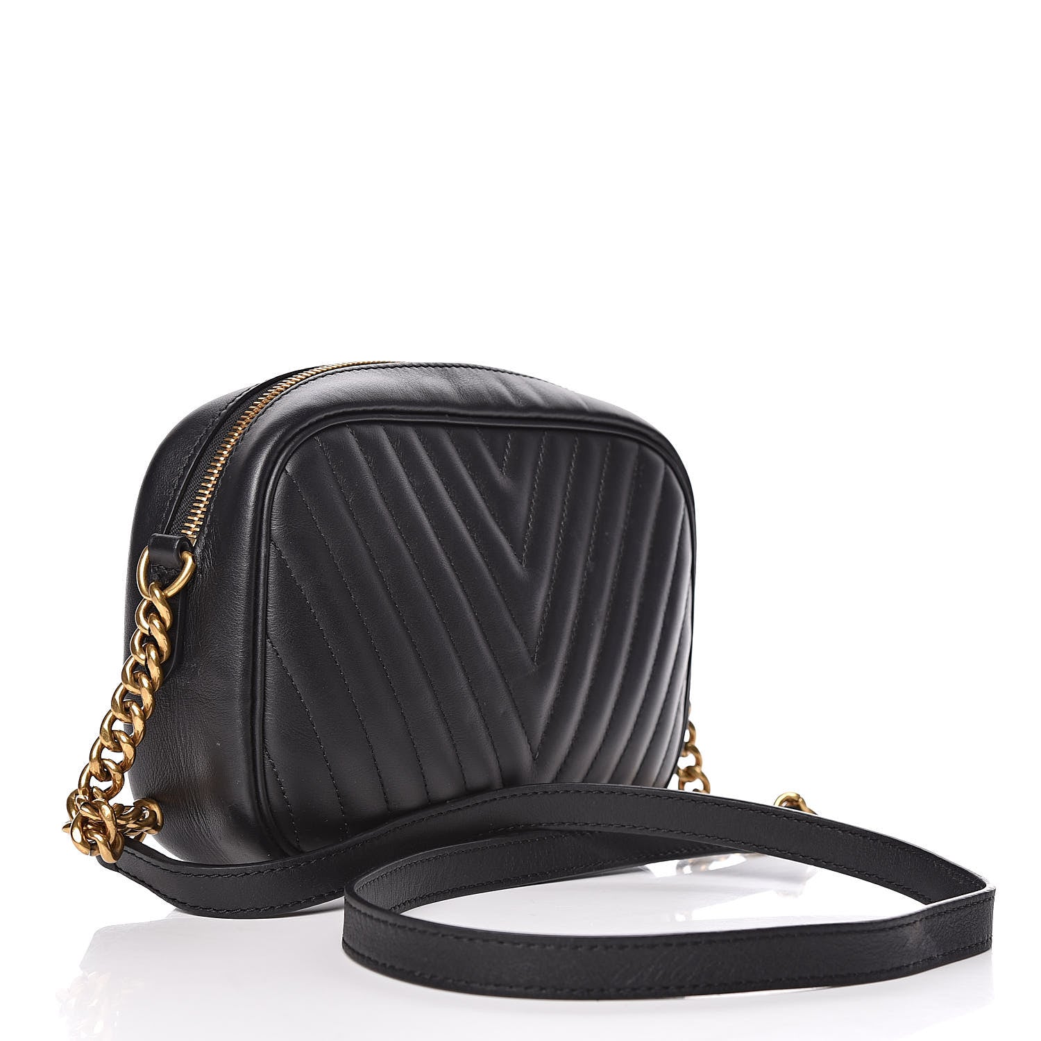Louis Vuitton Calfskin New Wave Camera Bag Black 3 of 11