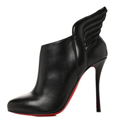 Christian Louboutin Shiny Nappa Mercura 100 Booties 37.5 Black 1 of 8