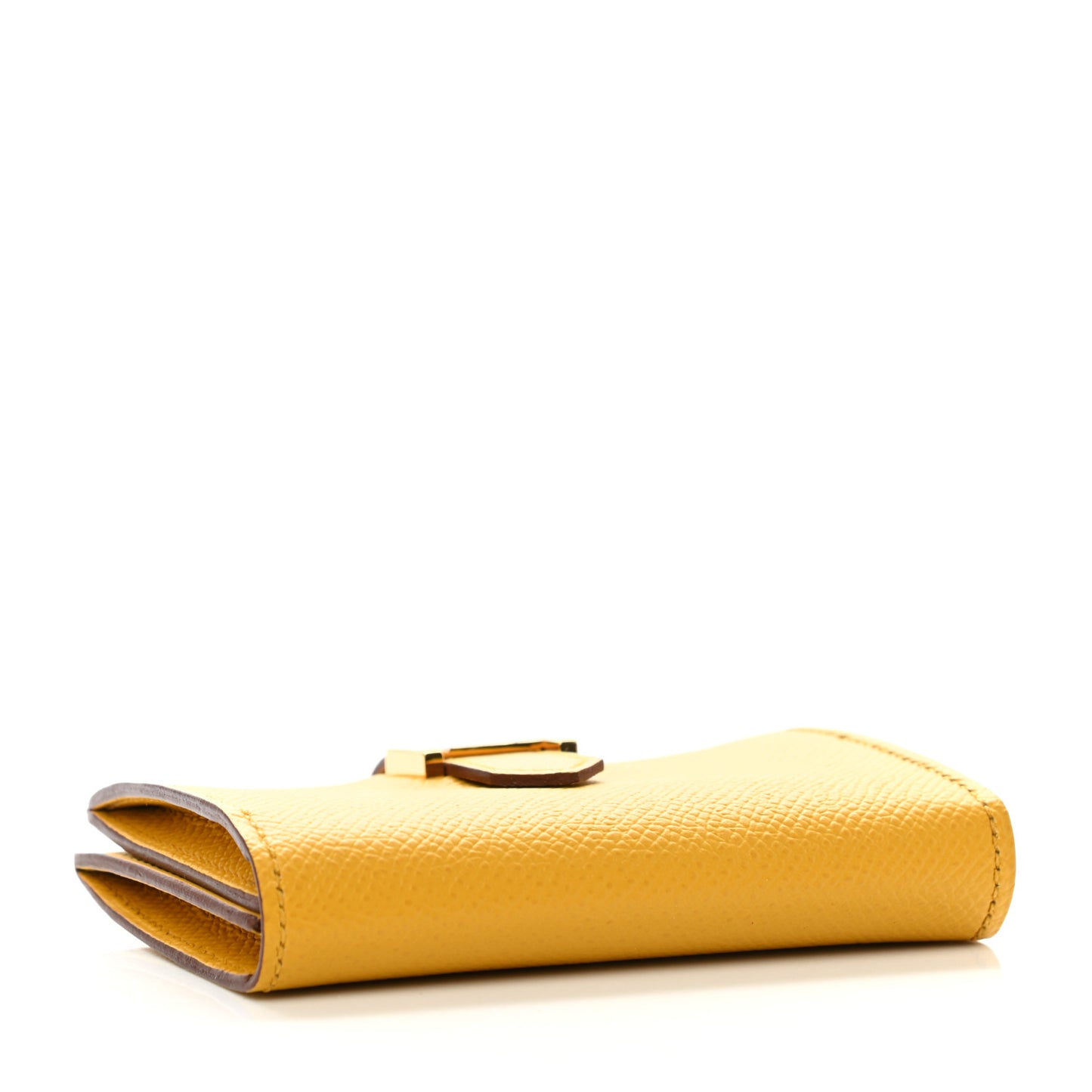 Epsom Bearn Card Holder Wallet Jaune Ambre