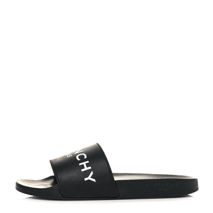 Givenchy Rubber Logo Mens Pool Slide Sandals 44 Black 1 of 9