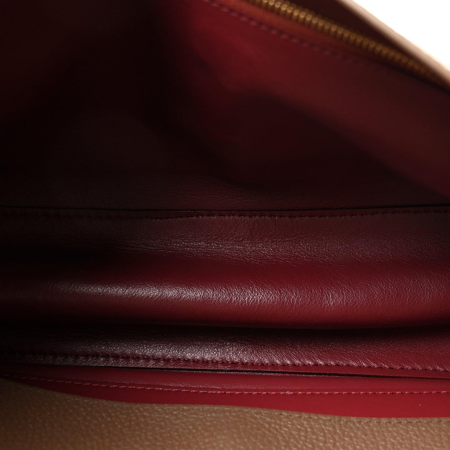 Grained Calfskin Small Souplissimo Maxi Flap Light Brown