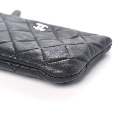 Chanel Lambskin Quilted Small Cosmetic Case Black 9 of 12