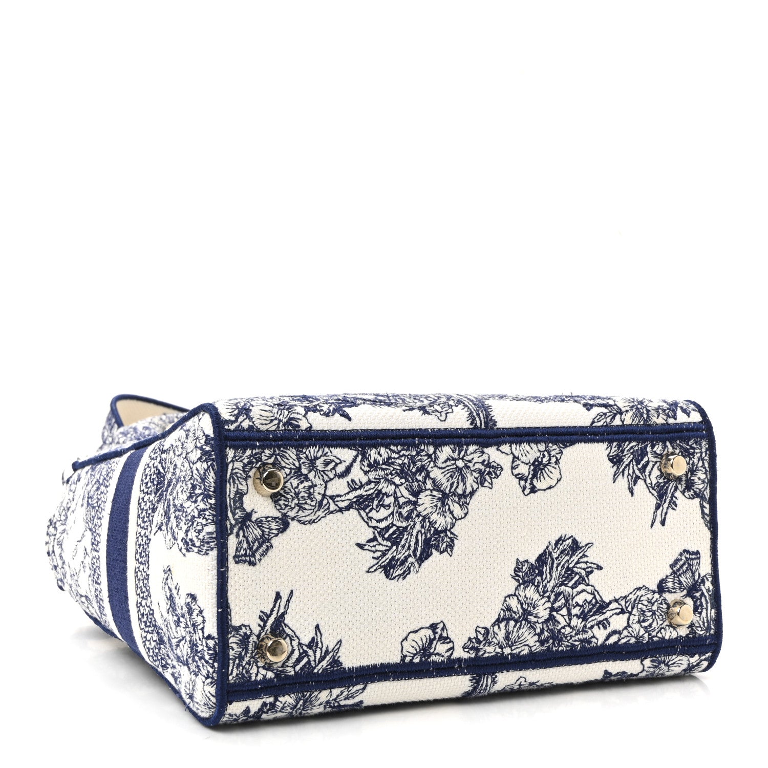 Christian Dior Canvas Reverse Embroidered Rêve d'Infini Medium Lady D-Lite Blue Multicolor 4 of 9