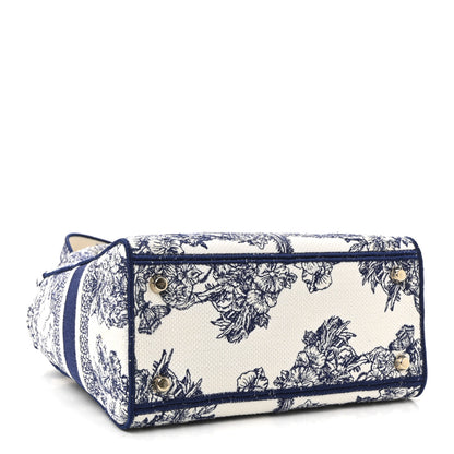 Christian Dior Canvas Reverse Embroidered Rêve d'Infini Medium Lady D-Lite Blue Multicolor 4 of 9