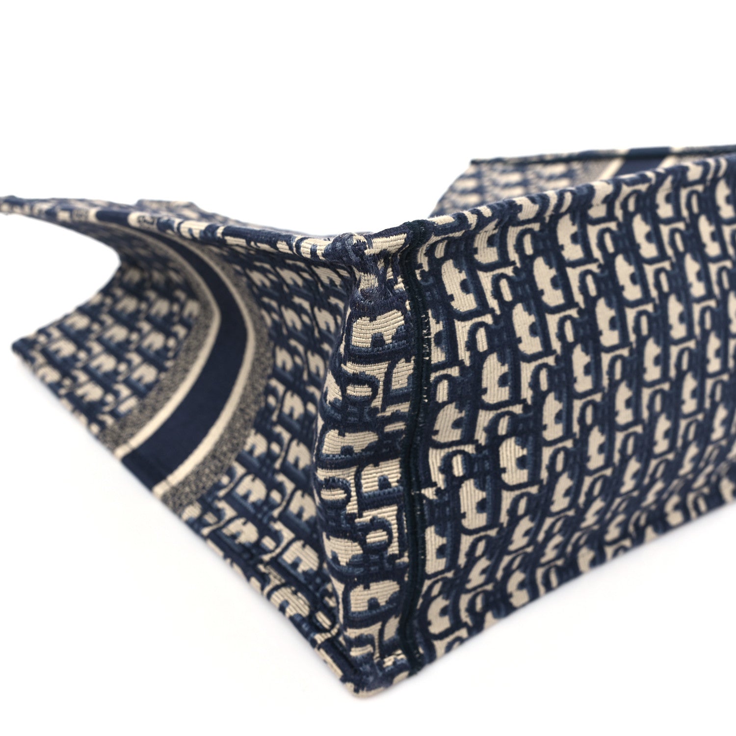 Christian Dior Oblique Large Book Tote Blue Multicolor 8 of 9