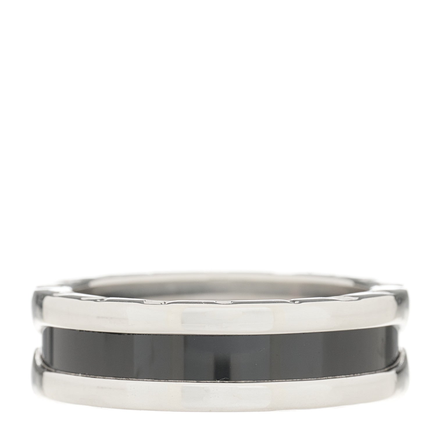 Bulgari Sterling Silver Ceramic Save The Children One-Band Ring 58 8.25 3 of 7