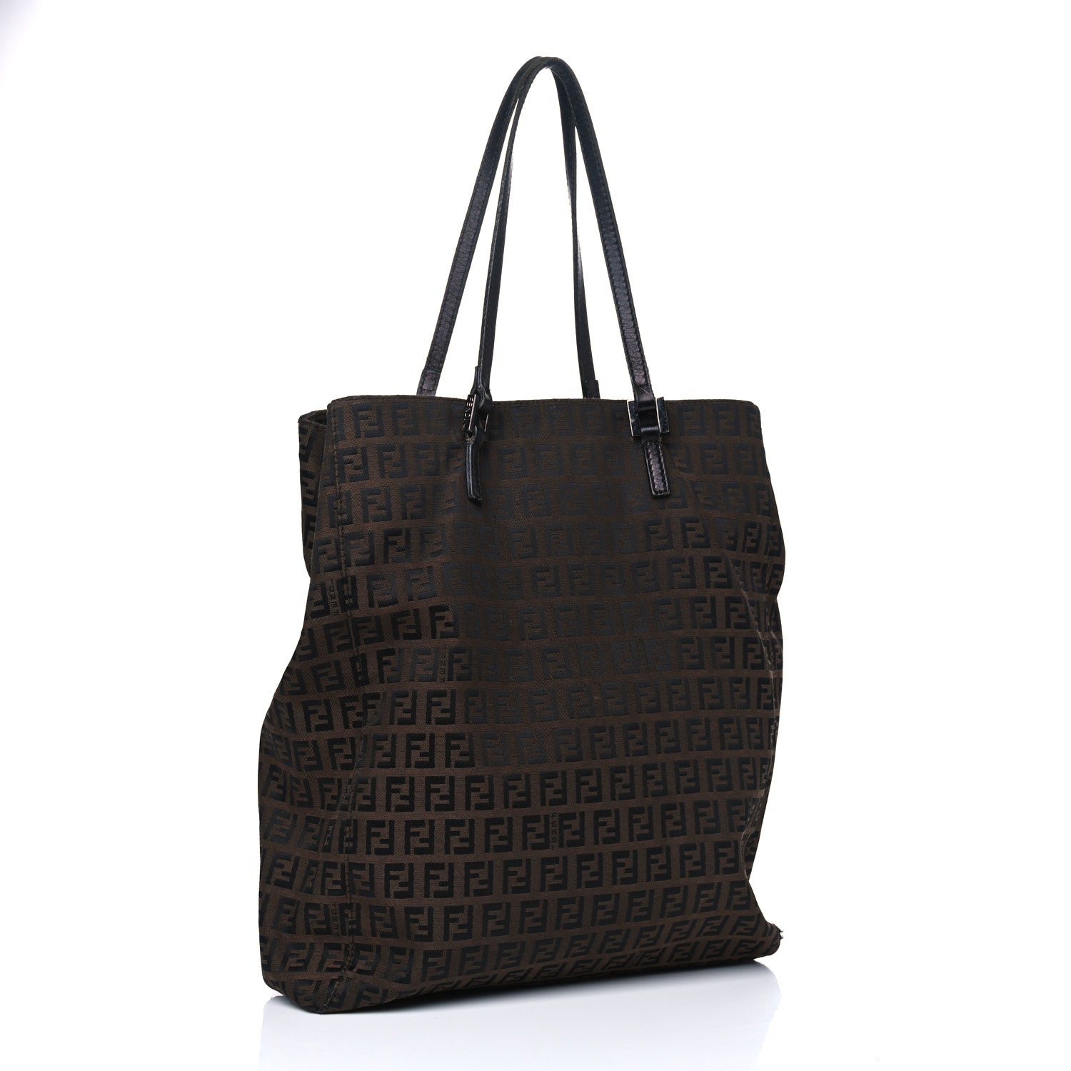 Fendi Zucchino Small Tote Tobacco 2 of 14