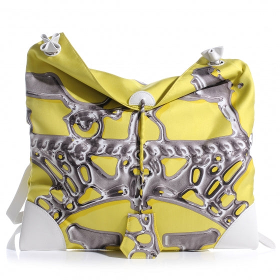 Hermes Silk Vif Argent Silky City 33 PM Lime 1 of 10